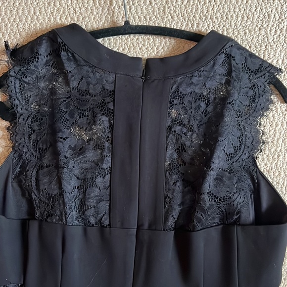 Black RW&Co Cocktail Dress size 12 with Lace Motif - Picture 8 of 8